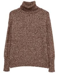 Base London - Cotton And Wool Turtle-Neck Sweater - Lyst