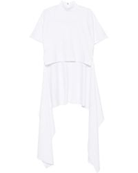 Alaïa - Cotton Asymmetric Top - Lyst