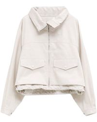 Loewe - Cotton And Silk Blouson Jacket - Lyst
