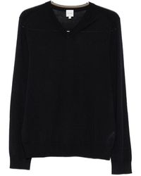 Paul Smith - Wool V-Necked Sweater - Lyst