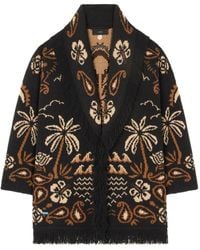 Alanui - Glimpse Of Eden Wool And Cashmere Cardigan - Lyst
