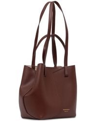 Emporio Armani - Small Leather Tote Bag - Lyst