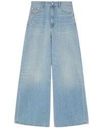 Ganni - Denim Cotton Jeans - Lyst