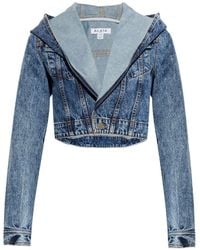 Alaïa - Denim Hooded Jacket - Lyst