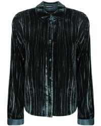 Emporio Armani - Velvet Shirt - Lyst