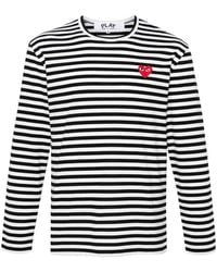 COMME DES GARÇONS PLAY - Cotton T-Shirt - Lyst