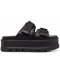 black ugg sandals