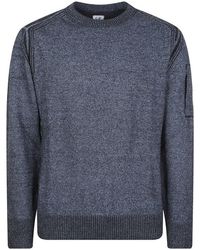 C.P. Company - Wool Blend Crewneck Sweater - Lyst