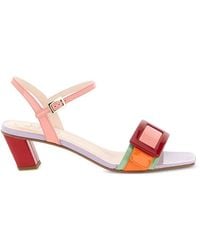 Roger Vivier - Belle Vivier Leather Sandals - Lyst