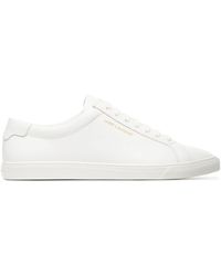 Saint Laurent - Andy Leather Low-top Leather Sneakers - Lyst