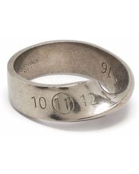 Maison Margiela - Logo Twisted Number Ring - Lyst