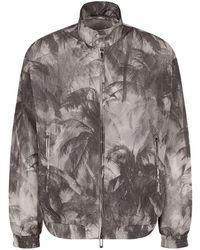 Emporio Armani - Nylon Printed Blouson Jacket - Lyst