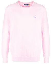 Polo Ralph Lauren - Embroidered Logo Sweater - Lyst