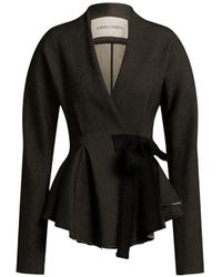 Alberta Ferretti - Linen Blend Jacket - Lyst