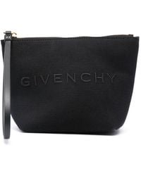 Givenchy - Pochette In Tela Con Logo - Lyst
