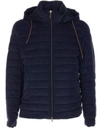 Herno - Hooded Short Down Jacket - Lyst
