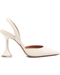AMINA MUADDI - Holli Leather Slingback Pumps - Lyst