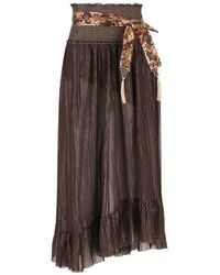 Zimmermann - Solid Midi Skirt - Lyst