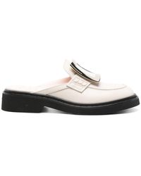 Roger Vivier - Viv Rangers Leather Loafers - Lyst