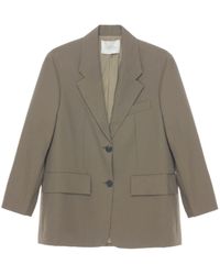 Studio Nicholson - Wool Single-Breasted Blazer Jacket - Lyst