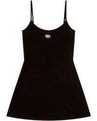 DIESEL - Organic Cotton Mini Dress - Lyst