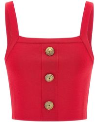 Balmain - Brassiere Top - Lyst