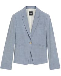 BOSS - Single-Breasted Blazer - Lyst