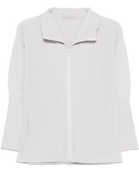 Homme Plissé Issey Miyake - Pleated Zipped Shirt - Lyst