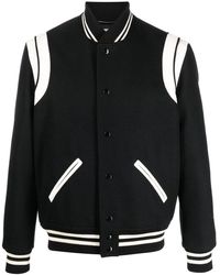 Saint Laurent - Wool Bomber Jacket - Lyst