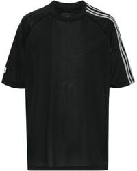 Y-3 - Logo Cotton Blend T-Shirt - Lyst