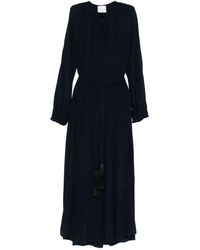 forte_forte - Crepe De Chine Long Dress - Lyst