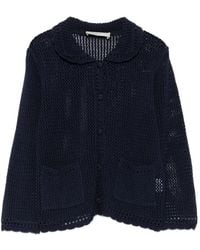DUNST - Linen And Cotton Blend Cardigan - Lyst