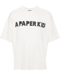 A PAPER KID - Logo T-shirt - Lyst