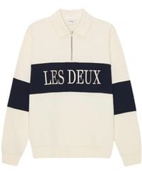 Les Deux - Zipper Rugby Sweatshirt - Lyst