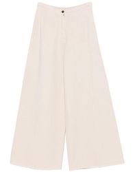 forte_forte - Cotton Wide-Leg Trousers - Lyst