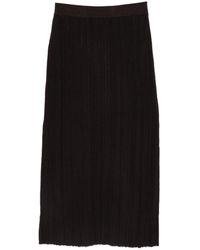 Alysi - Wool Long Skirt - Lyst