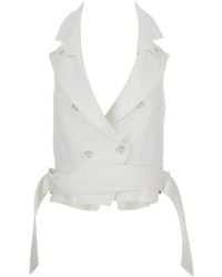 Elisabetta Franchi - Belted Vest - Lyst