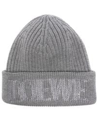 Loewe - Logo Wool Beanie - Lyst