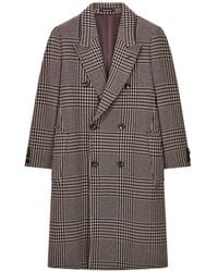 Emporio Armani - Wool Double-Breasted Coat - Lyst