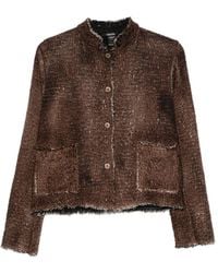 Avant Toi - Wool Crewneck Jacket - Lyst