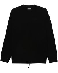 Emporio Armani - Logo Cotton Sweatshirt - Lyst