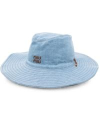 Miu Miu - Denim Cowboy Hat - Lyst