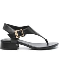 MICHAEL Michael Kors - Robyn Leather Thong Sandals - Lyst