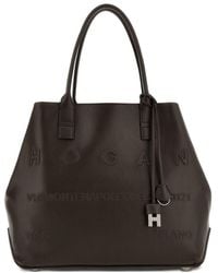 Hogan - Script Address Medium Tote Bags - Lyst