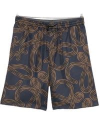Loewe - Paula's Ibiza Printed Silk Shorts - Lyst