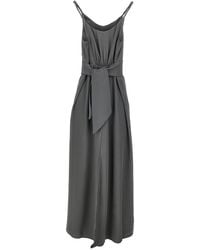 Emporio Armani - Bow Long Dress - Lyst