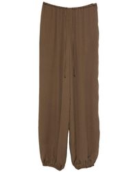 forte_forte - Silk Blend Trousers - Lyst