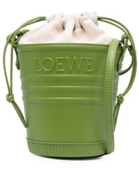 Loewe-Paulas Ibiza - Jardinier Leather Bucket Bag - Lyst