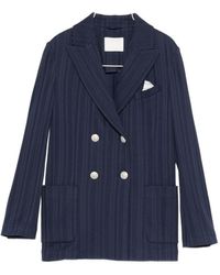 Circolo 1901 - Cotton Double-Breasted Jacket - Lyst