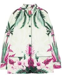 F.R.S For Restless Sleepers - Printed Silk Jacket - Lyst